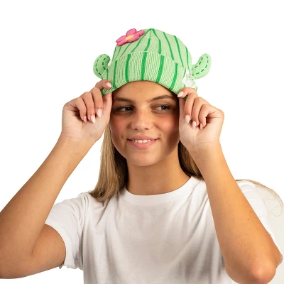 Squishmallows Squishmallow Cactus Novelty Beanie 4 Squishmallows Squishmallow Cactus Novelty Beanie - Image 4