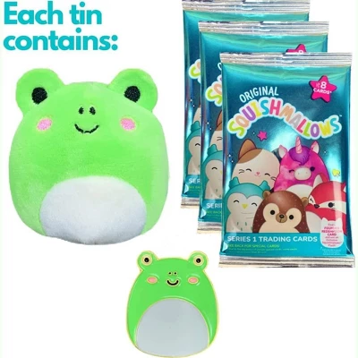 Squishmallows Wendy The Frog Trading Card Tin 1 Squishmallows Wendy The Frog Trading Card Tin