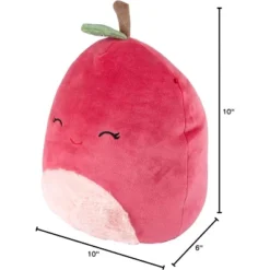 Squishmallows 10-Inch Cherry The Cherry - Official Jazwares Plush - Collectible Soft & Squishy Fruit Stuffed Animal Toy - Gift For Kids, Girls & Boys -Squishmallows GUEST 13e1140f b3ef 4c99 bfcd 74bbf873a438