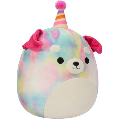 Squishmallows 12-Inch Delenne Rainbow Dog W Party Hat - Official Celebration Plush- Collectible Puppy Stuffed Animal Toy - Gift For Kids, Girls & Boys 1 Squishmallows 12-Inch Delenne Rainbow Dog W Party Hat - Official Celebration Plush- Collectible Puppy Stuffed Animal Toy - Gift For Kids, Girls & Boys