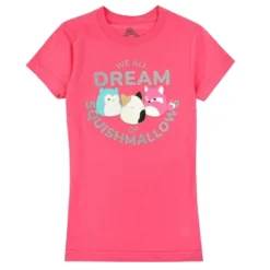 Squishmallows We All Dream Of Squishmallows Youth Girl Pink T-shirt -Squishmallows GUEST 266ddc61 8326 417a 98b1 33280c0bd14d