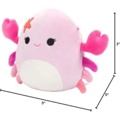 Squishmallows 5-Inch Cailey The Crab - Official Jazwares Little Plush- Collectible Soft & Squishy Mini Stuffed Animal Toy- Gift For Kids, Girls & Boys -Squishmallows GUEST 2e26b06c e846 473f b1d2 910200c5301c