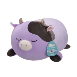 Squishmallows 16 18" Alexie Purple And Black Cow With Gold Horns Squishmallows Plush