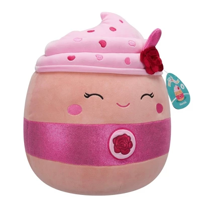 Squishmallows 14" Rosewater Latte Stuffed Animal: Food-Inspired Polyester Plush Toy 10 Squishmallows 14" Rosewater Latte Stuffed Animal: Food-Inspired Polyester Plush Toy - Image 10