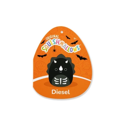 Squishmallows 12" Black Skeleton Triceratops Medium Plush 1 Squishmallows 12" Black Skeleton Triceratops Medium Plush