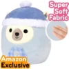 Squishmallows Original 10" Brooke The Polar Bear- Official Jazwares Plush - Collectible Soft & Squishy Stuffed Animal Toy- Gift For Kids, Girls & Boys