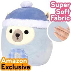 Squishmallows Original 10" Brooke The Polar Bear- Official Jazwares Plush - Collectible Soft & Squishy Stuffed Animal Toy- Gift For Kids, Girls & Boys