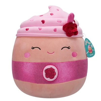 Squishmallows 14" Rosewater Latte Stuffed Animal: Food-Inspired Polyester Plush Toy 8 Squishmallows 14" Rosewater Latte Stuffed Animal: Food-Inspired Polyester Plush Toy - Image 8