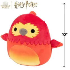 Squishmallows Harry Potter 10-Inch Fawkes Plush - Collectible Stuffed Animal Bird Toy Figure - Gift For Kids, Girls, Boys & Harry Potter Fans