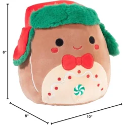 Squishmallows 10-Inch Peterson The Gingerbread Man- Official Jazwares Plush- Collectible Soft & Squishy Stuffed Animal Toy- Gift For Kids Girls & Boys -Squishmallows GUEST 5a0cc858 a39d 4371 b28f 4bdaae733b08