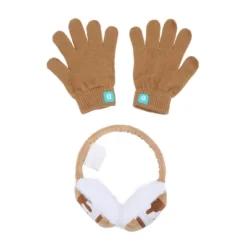 Squishmallows S'More Youth Plush Ear Muffs And Gloves Set