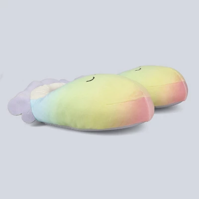 Squishmallows Kids' Elodie The Octopus Plush Slippers - Rainbow 1 Squishmallows Kids' Elodie The Octopus Plush Slippers - Rainbow