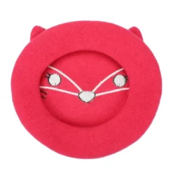 Squishmallows Fifi The Fox Women's Pink Beret Cap -Squishmallows GUEST a3c138cd cb3a 42a8 98d7 69d1e77c2a0a