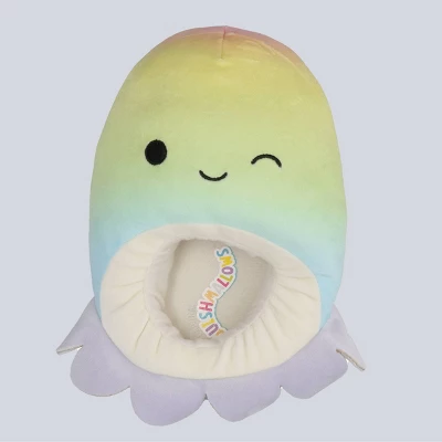 Squishmallows Kids' Elodie The Octopus Plush Slippers - Rainbow 4 Squishmallows Kids' Elodie The Octopus Plush Slippers - Rainbow - Image 4