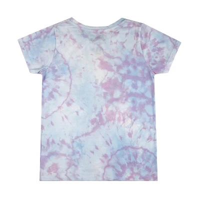 Squishmallows Team Glitter Text Crew Neck Short Sleeve Blue And Blue Pastel Tye Dye Youth Girl Tee 2 Squishmallows Team Glitter Text Crew Neck Short Sleeve Blue And Blue Pastel Tye Dye Youth Girl Tee - Image 2