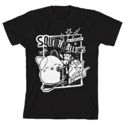 Squishmallows Rock Out Crew Neck Short Sleeve Black Youth Boy's T-shirt -Squishmallows GUEST b4ab7e79 7c10 48c2 959c 69e9295f3c44