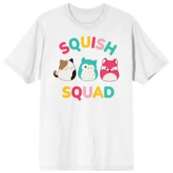 Squishmallows Squish Squad Crew Neck Short Sleeve Men's White T-shirt -Squishmallows GUEST b68ff21b f40c 4f9c 8b91 6dadb2bb0441