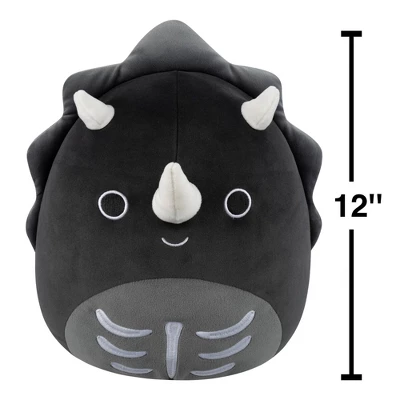 Squishmallows 12" Black Skeleton Triceratops Medium Plush 8 Squishmallows 12" Black Skeleton Triceratops Medium Plush - Image 8