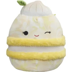 Squishmallows 12" Landry The Yellow Meringue Macaron- Official Jazwares Plush-Collectible Soft & Squishy Stuffed Animal Toy-Gift For Kids, Girls, Boys