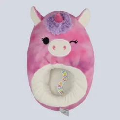 Squishmallows Kids' Lola The Unicorn Plush Slippers - Berry Purple -Squishmallows GUEST c6165ef4 7144 409c 9a49 074bf2bc7021