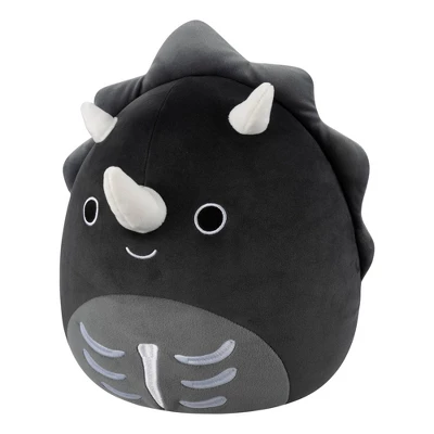 Squishmallows 12" Black Skeleton Triceratops Medium Plush 3 Squishmallows 12" Black Skeleton Triceratops Medium Plush - Image 3