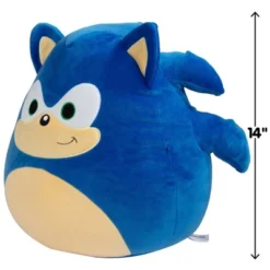 Squishmallows Sonic The Hedgehog Large 14-Inch Sonic Plush - Collectible Hedgehog Stuffed Animal, Sonic Movie Plush- Gift For Kids, Girls, Boys & Fans