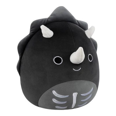 Squishmallows 12" Black Skeleton Triceratops Medium Plush 4 Squishmallows 12" Black Skeleton Triceratops Medium Plush - Image 4