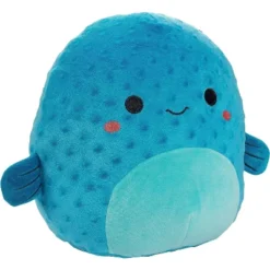 Squishmallows Original 10-Inch Refalo The Blue Pufferfish - Official Jazwares Plush - Collectible Fish Stuffed Animal Toy- Gift For Kids, Girls & Boys