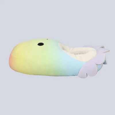 Squishmallows Kids' Elodie The Octopus Plush Slippers - Rainbow 2 Squishmallows Kids' Elodie The Octopus Plush Slippers - Rainbow - Image 2